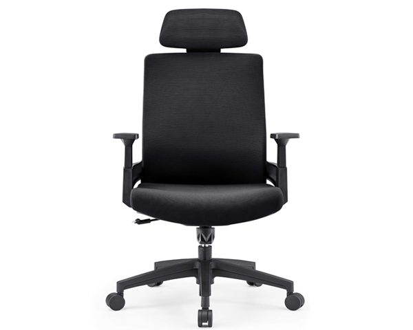 FAUTEUIL DOSSIER HAUT TISSU D1-399AB NOIR