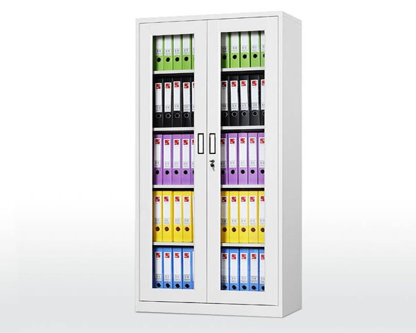 ARMOIRE METAL HAUT PORTE VITRE BATT KD-036A GRIS 1850*900*400 TOL 0.7