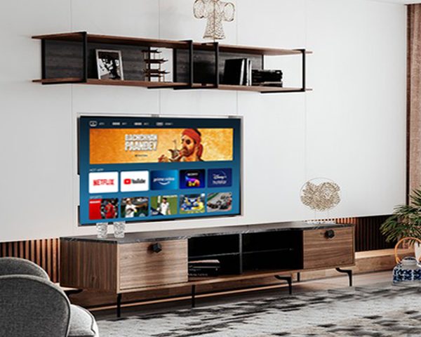 MEUBLE TV RENATA 2075*521*80 COULEUR MARRON