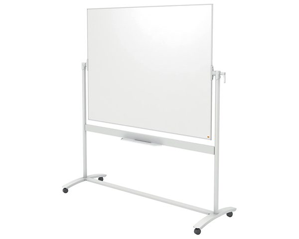 TABLEAU BLANC PIVOTANT EN ACIER 150X120 SUR PIED 1901031