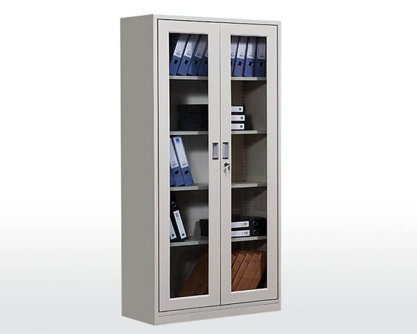 ARMOIRE METAL HAUT PORTE VITRE BATT KD-036B GRIS 2000*1000*400 TOL0.9