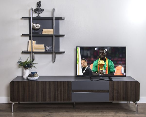 MEUBLE TV REVEN 1838*520*60 COULEUR MARRON GRIS