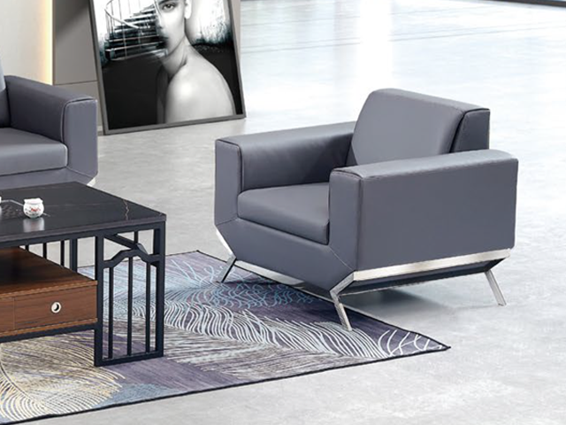 SALON DE BUREAU 5 PLACES PU KS-2004 NOIR 1050-2050*850*830