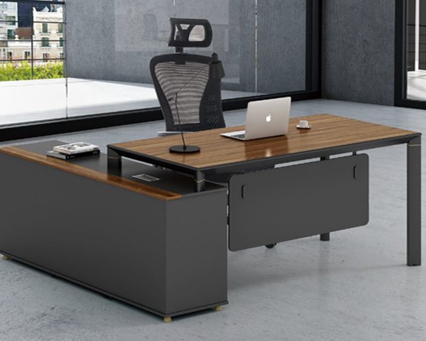 BUREAU DIRECTION KM-108 2000*1000*760 MELAMINE TP-904 MARRON+GREY