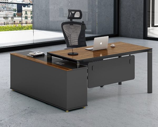 BUREAU DIRECTION KM-108 1800*900*760 MELAMINE TP-904 MARRON+GREY