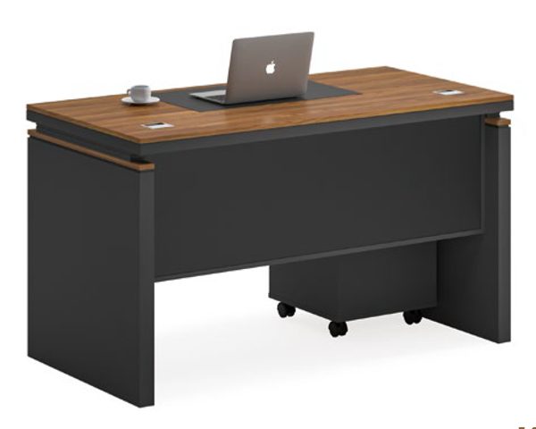 TABLE SECRETAIRE KM-302 1400*700*760 MELAMINE TP-904 MARRON+GREY