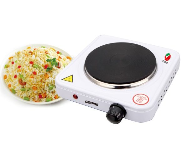 PLAQUE CUISSON 1 FEU ELECTRIC GEEPAS GHP32013 BLANC