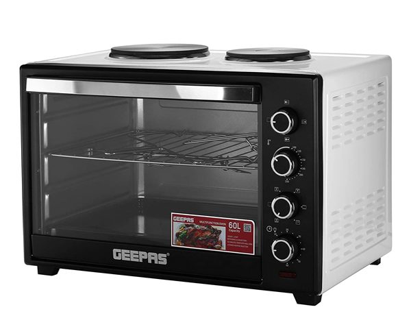 MINI FOUR ELECTRIQUE 60L 2 FEUX GEEPAS GO4452 GRISE/NOIR