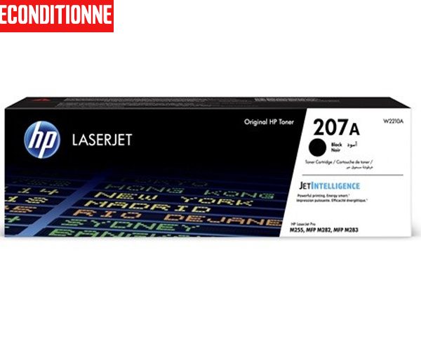TONER HP LASERJET 207 A NOIR POUR IMP M255 MFP M282 MFP M283 RECOND