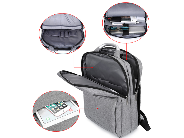 SAC ORDINATEUR A DOS 15'6 SB2005 FOSKA GRIS