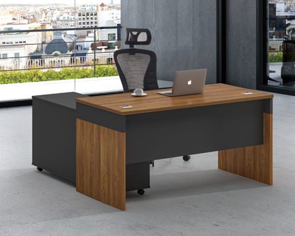 BUREAU DIRECTION KM-117 1400*700*760 MELAMINE TP-904 MARRON+GREY