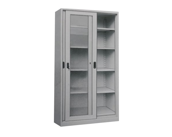 ARMOIRE METAL HAUT PORTE COULISS KD-040A GRIS 1850*400*900 0.7