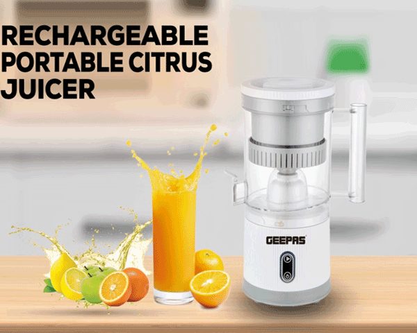 PRESSE AGRUMES PORTABLE GEEPAS PLASTIQUE GCG46019 BLANC