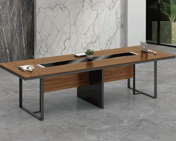 TABLE DE REUNION KE-402 2400*1200*760 MELAMIN TP-904 MAR+GREY 8-10 PL