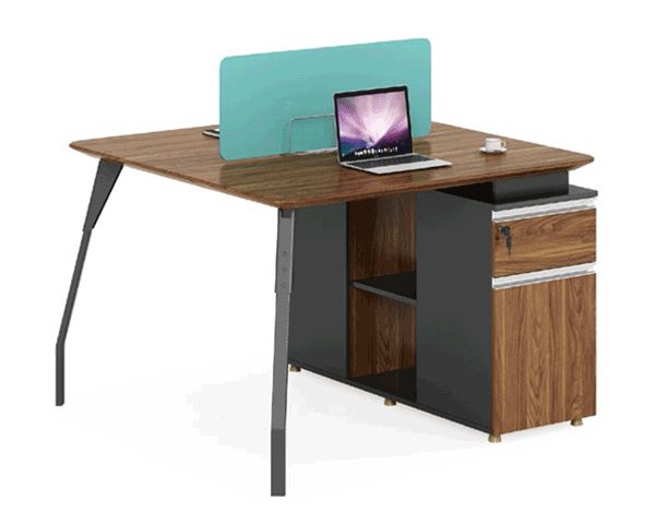 STATION DE TRAVAIL 2 PLAC KW-08 1400*1200*1150 MELAMINE TP-904 MAR+GR