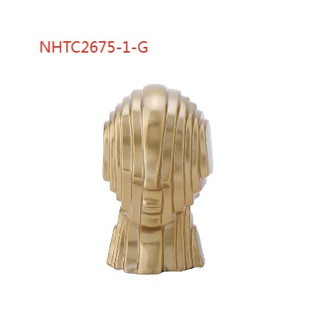 VASE DE DECORATION REF NHTC 2675-1-G COULEUR DOREE