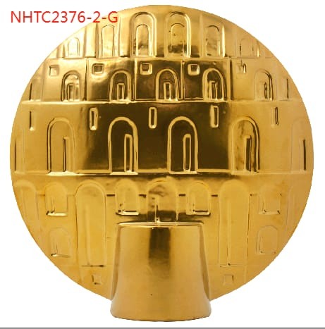 VASE DE DECORATION REF NHTC 2376-2G COULEUR DOREE