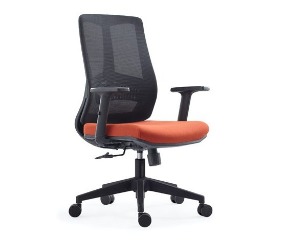 FAUTEUIL SECRETAIRE EN MAILLE 651BB-U NOIR