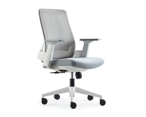 CHAISE SECRETAIRE EN MAILLE 651BW NOIR / BLANC