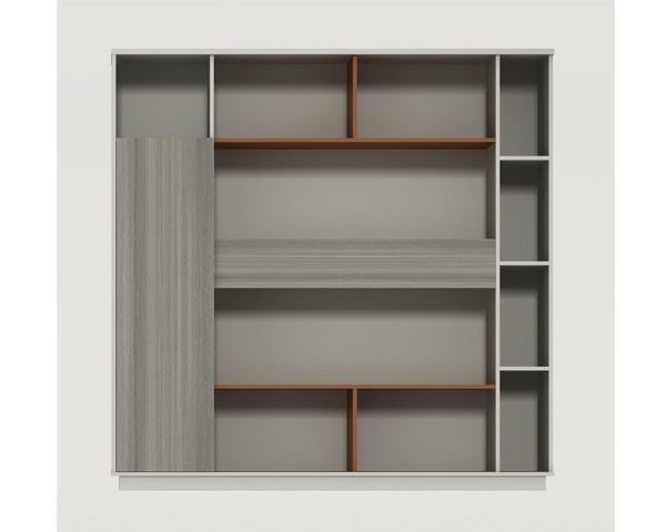 MEUBLE DE RGMT HAUT 1P MGB02-1818 1800*400*1800 CLR MARRON P23+White