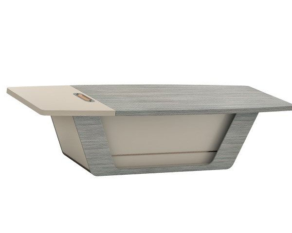 TABLE DE REUNION MCD02-3212 3200*1200*750 MARRON BEIGE 10-12PLACES