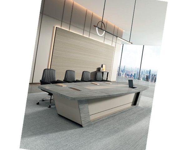 TABLE DE REUNION MCD03-4615 4600*1500*750 MARRON BEIGE 22-24 PLACES