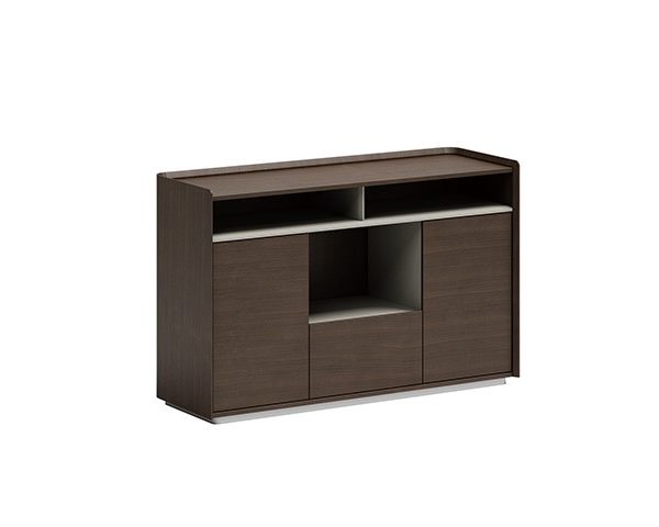 MEUBLE DE RGMT BAS 2P BOIS+TIRR EMUC-01H12 1200*420*780 WALNUT