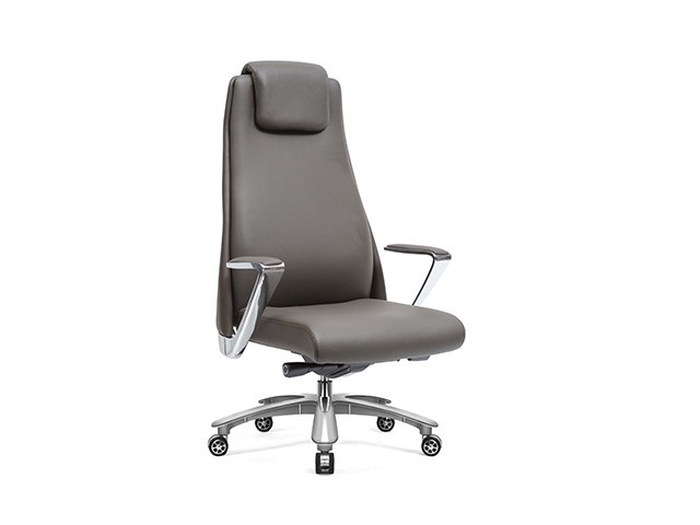 FAUTEUIL DOSSIER HAUT PU DL939A COULEUR GRIS 670*765*127