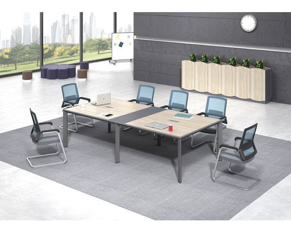 TABLE DE REUNION MJD02-2812 2836*1236*750 MJ BIRCH+LIGHT GREY 10-12PL