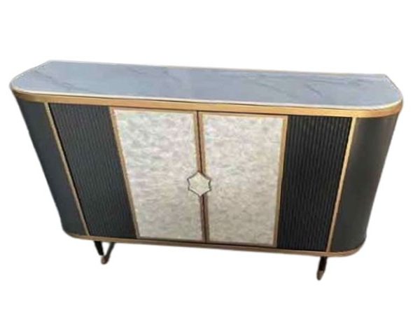 BUFFET SANS MIRROIR REF 8063 COULEUR GRISE/NOIRE 150*40*90