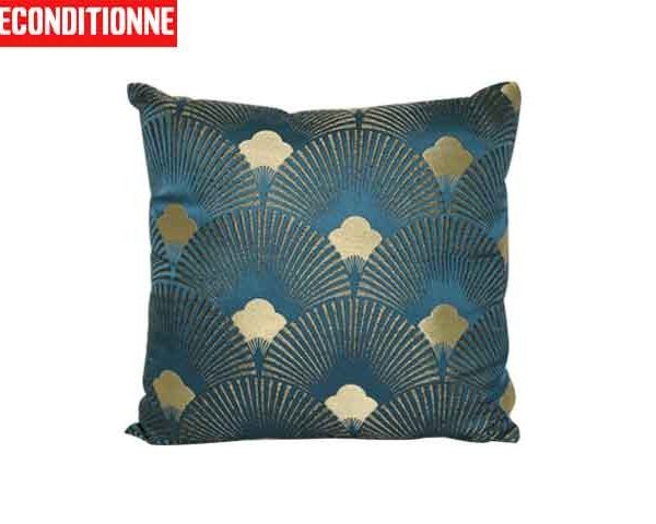 COUSSIN 43*43 VERT TURQUOISE RECOND