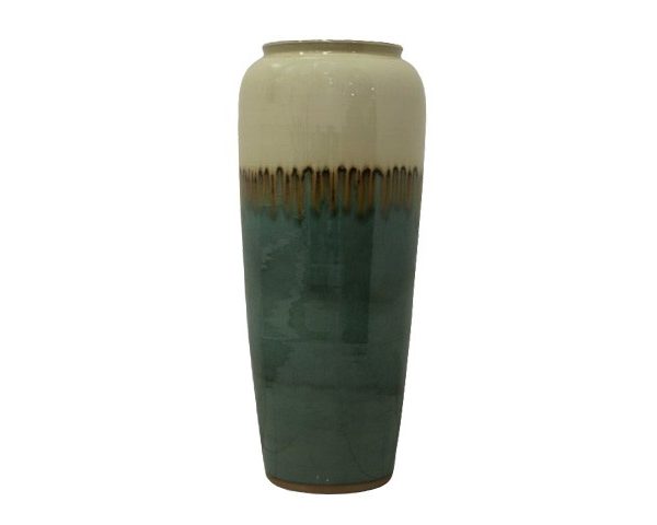 VASE DE DECORATION CB051ABC MM B COULEUR VERT/MARRON/BEIGE