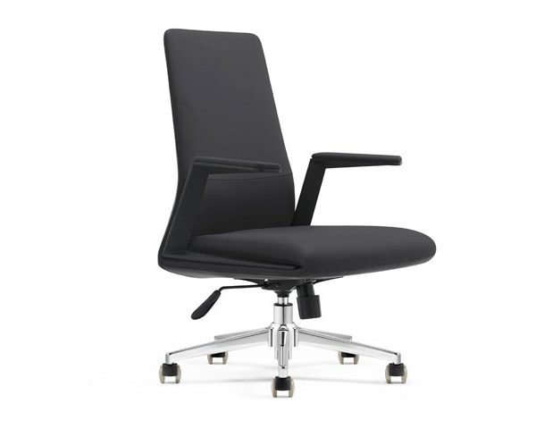 FAUTEUIL DOSSIER BAS PU LY001B MARRON C54 635*565*1000