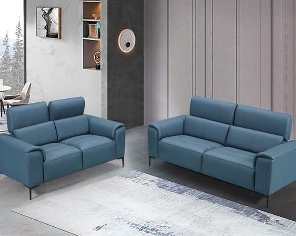 SALON CUIR 6 PLACES SX-9053 COULEUR DIEZ 663 MEUVE