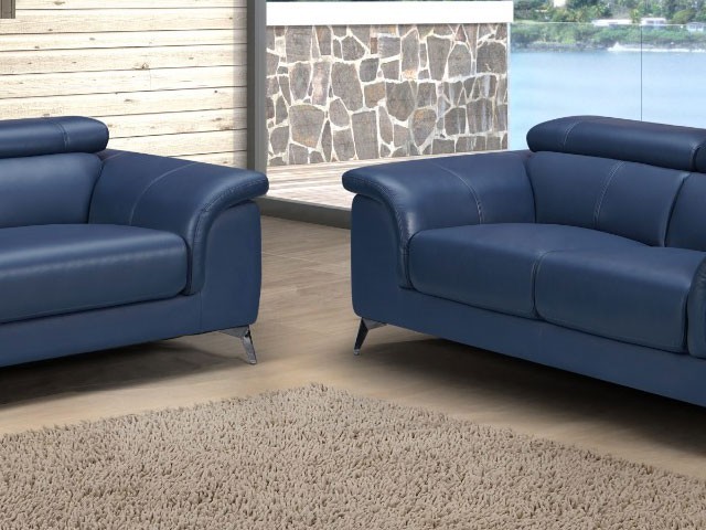 SALON CUIR 6 PLACES SX-9041 COULEUR #538 MARRON