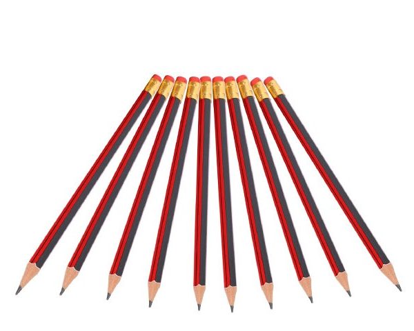 CRAYON NOIR HB FOSKA QB012+GOMME