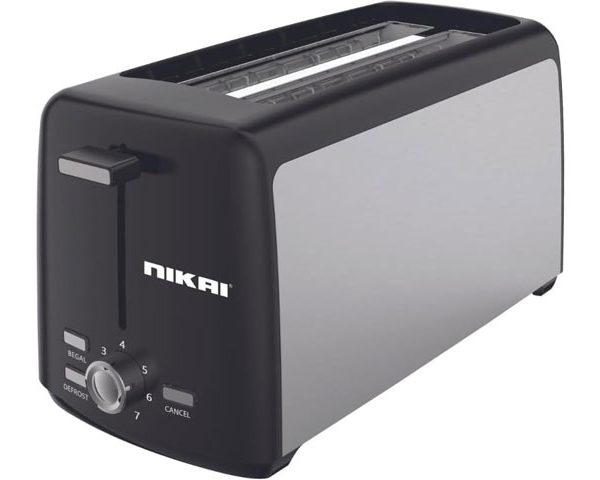 GRILLE PAIN INOX 2 TRANCHES NIKAI NBT 666S1 NOIR