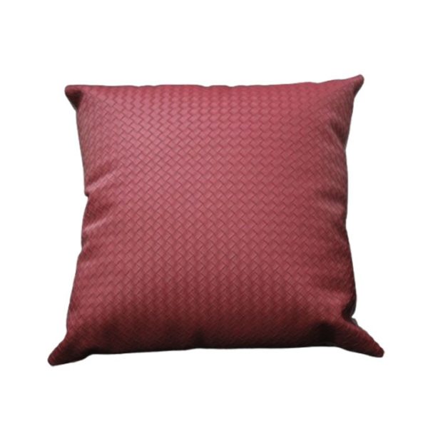 COUSSIN 43X43 REF 01 COULEUR ROUGE BORDEAUX