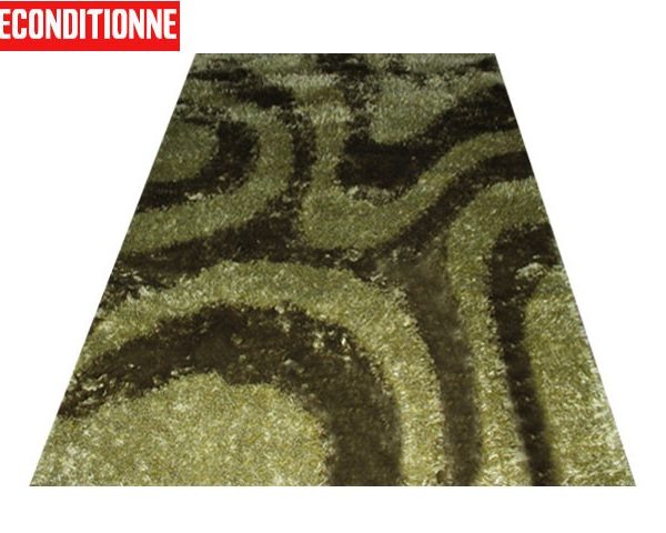 MOQUETTE SHAGY 200*300 AVA 304 VERT RECONDITIONNE