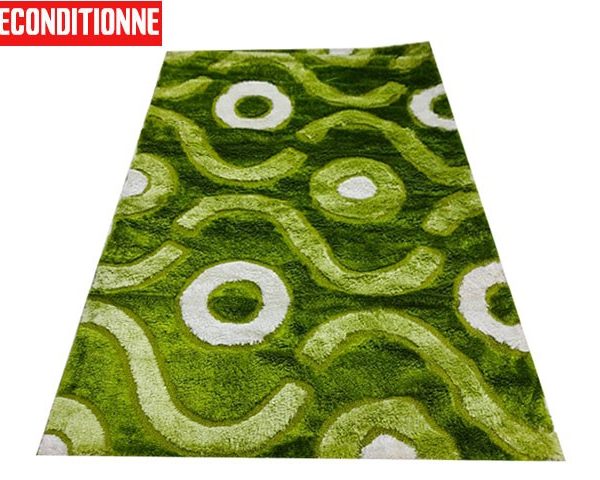 MOQUETTE GM DE LUXE GL 300*200 VERT BLANC RECONDITIONNE