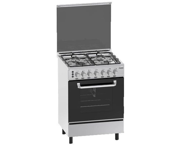 CUISINIERE 4 FEUX FINIX 60X60-G64NC-M INOX