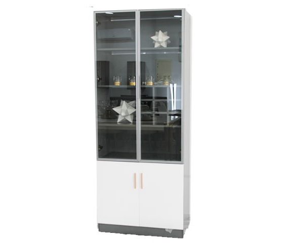 VAISSELIER REF 1713 GRIS/BLANC 800*400*2000