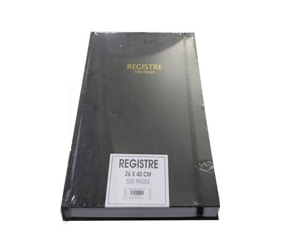 REGISTRE 500 PAGES 26X40