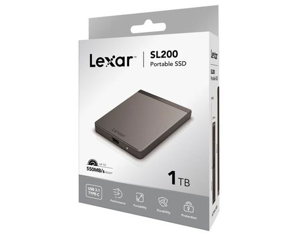 DISQUE DUR EXTERNE 1 TB SSD LEXAR SL200