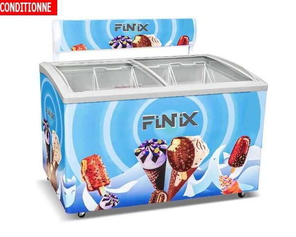 CONGELATEUR HORIZONTAL VITRINE 500L FINIX SC/SD(W)-396 1234X65 RECOND