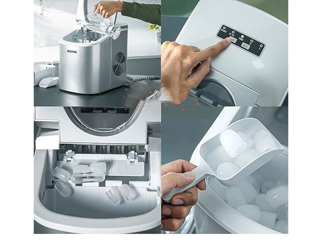 DISTRIBUTEUR DE GLACONS GEEPAS GIM63015UK SILVER