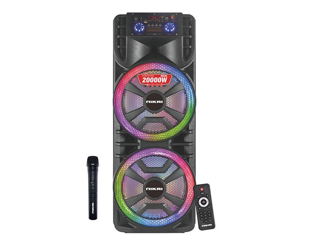 SPEAKER MULTIMEDIA NIKAI NPRTY12602 RECHARGEABLE 20000W+MIC+TELECOMMA