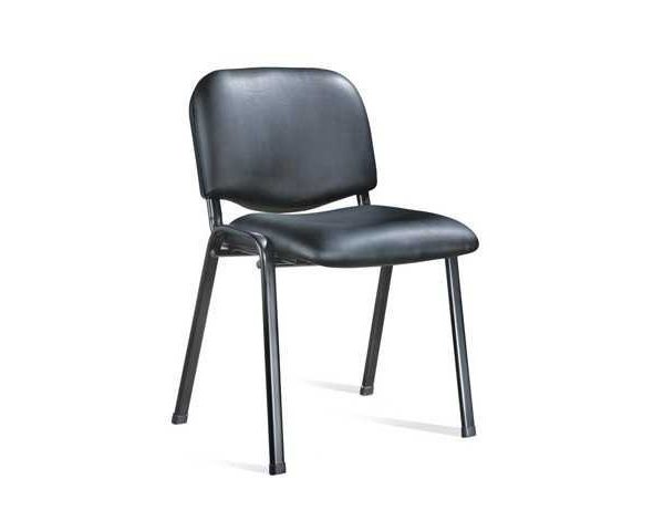 CHAISE VISITEUR PU M9-1 MARRON SANS ACCOUDOIR