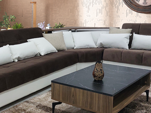 SALON CORNER VEIRA KOSE TAKIMI CHOCOLAT/MARRON 5168,6217/DR82 RECON