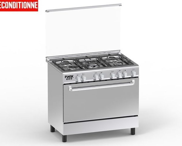 CUISINIERE 5 FEUX FINIX 90X60 G95ND-M (62V12T2G1X) INOX RECOND